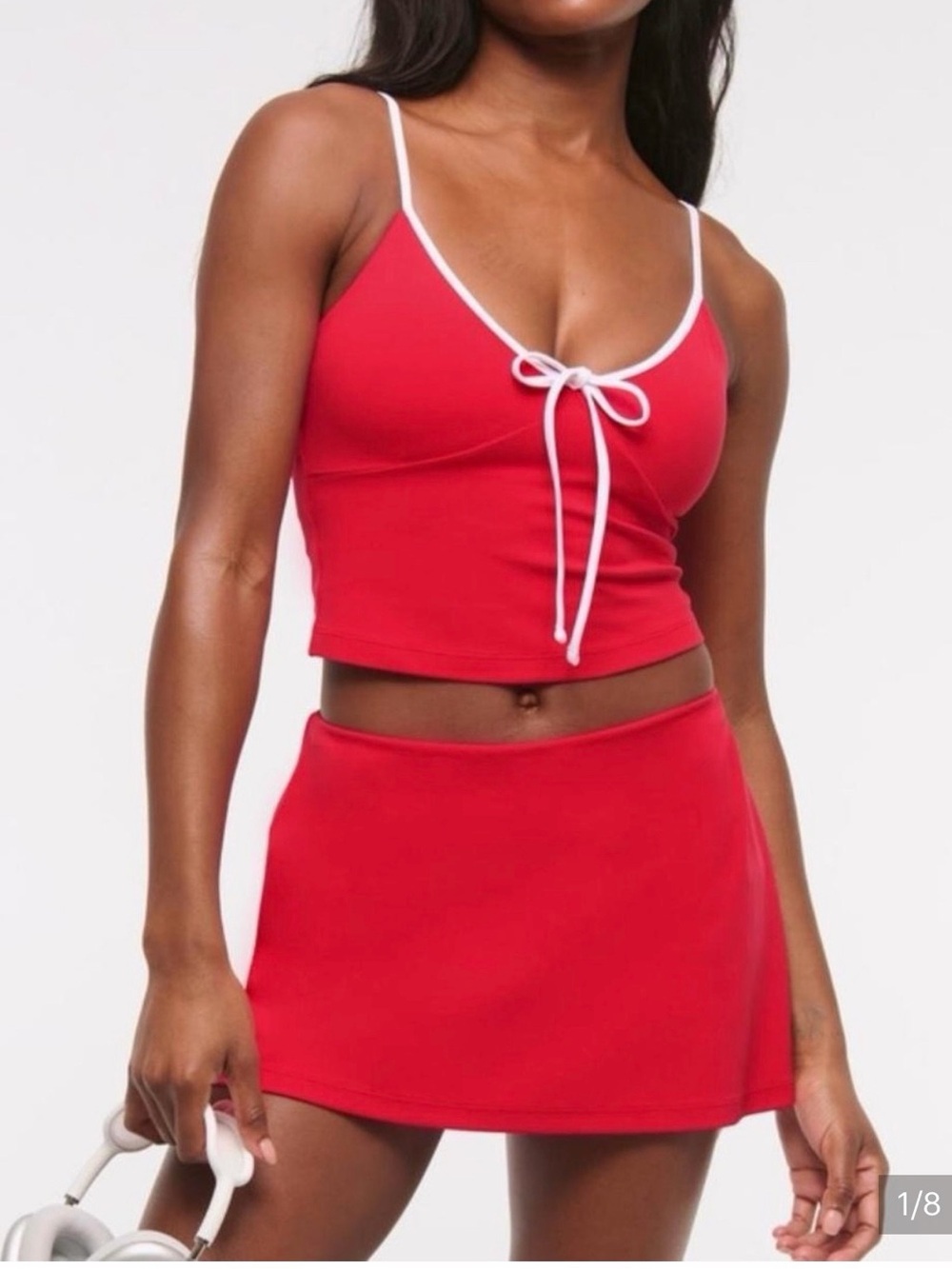 YPB studioFLEX Red Tennis Skort Built-In Shorts NWT Size M